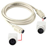 PS/2 Klavye Mouse uzatma kablosu 6 pin ps2 dişi erkek uzatma kablo 2m