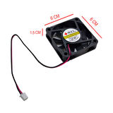 6cm 5v 2 pinli fan DC 5v 6cmx6cmx1.5cm 2 pinli fan