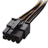 2x IDE molex to 8 pin pcıe ekran kartı power güç kablosu 17cm