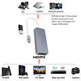HDMI Type c usb 3.0 Video Capture kartı Kayıt için AV Uyumlu kart