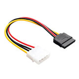 4 pin ıde molex erkek power to Sata 15 pin dişi power çevirici kablo 30 cm