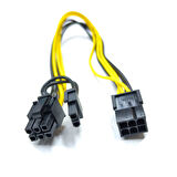 6 pim to 6+2 8 pim pcıe ekran kartı power güç kablosu 30 cm