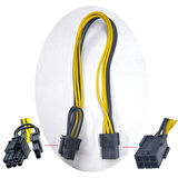 6 pim to 6+2 8 pim pcıe ekran kartı power güç kablosu 30 cm