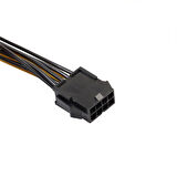 CPU 8Pin to Graphics Video Kartı Çift PCI-E Güç Kaynağı Kablosu 30cm