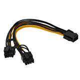 6 pin PSU to 2x8 (6+2) Pin Ekran Kartı Güç Çevirici Kablo 30cm