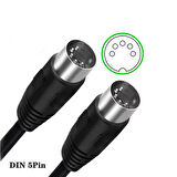 5 pin DIN erkek erkek midi kablo midi ses uzatma kablosu 1.5m