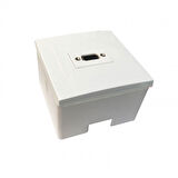 VGA duvar tipi kasalı priz sıva üstü vga priz