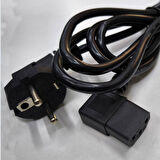 AC 90 derece L power kablo 3x0.75 L tipi 90° PC Monitör power kablosu 2m