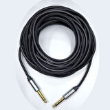 6.3 mm mono Gitar anfi ara bağlantı kablosu TS mono jaklı kablo 10m