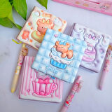 Kawaii  Ayıcık Yumuşak Kapaklı Pofidik Defter Hatıra Defteri 1 adet