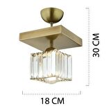 Rivia Eskitme Plafonyer Kristalli Taşlı Modern Tasarım Kristal Salon Avize