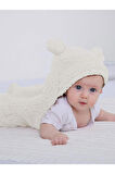 Erkek/kız 4-7 Ay Bebek Dış Kundak Uyku Tulumu Su Yeşili Peluş/welsoft Battaniye