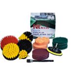 NTTools NTF24 15 Parça Plastik Matkap Fırça Seti