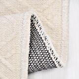 Krem Kadife Dokuma Şönil Kilim