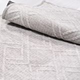 Gri Kadife Dokuma Şönil Kilim