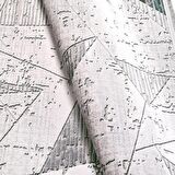 Gri Yeşil Geometrik Desen Makine Halısı