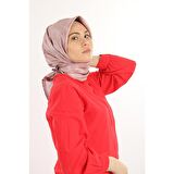 Pembe Aker Ipek Krep Saten Eşarp 7208701-395