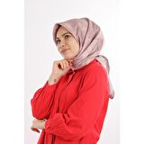 Pembe Aker Ipek Krep Saten Eşarp 7208701-395