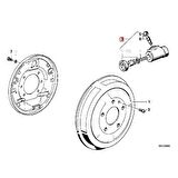 BMW E36 FERODO ARKA KAMPANA FRENSİLİNDİRİ OEM NO 34211159569