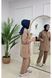 Kadın 2'li Tunik Pantolon Takım, Kapüşonlu Sweat Tunik,Pantolon Set