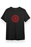 Avatar The Last Airbender Red Lotus Siyah Kısa kol Erkek Tshirt