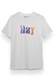 ITZY Retro Beyaz Kısa kol Erkek Tshirt