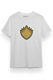 Guardians of the Galaxy Ravager Logo Beyaz Kısa kol Erkek Tshirt