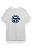 Ghost in the Shell Anime Laughing Man Beyaz Kısa kol Erkek Tshirt