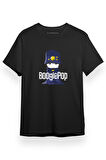 Boogiepop Phantom Chibi Siyah Kısa kol Erkek Tshirt