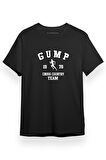 Forrest Gump Cross Country Team Siyah Kısa kol Erkek Tshirt