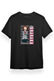 My Hero Academia Uravity Ochaco Uraraka Art Siyah Kısa kol Erkek Tshirt