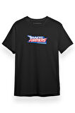Transformers Animated Logo Siyah Kısa kol Erkek Tshirt