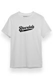 Riverdale Bronx New York City Beyaz Kısa kol Erkek Tshirt