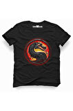 Tshirthane Mortal kombat logo Tişört Erkek Tshirt