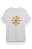 The Wheel Of Time Karthik Beyaz Kısa kol Erkek Tshirt