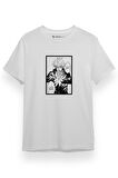 Jujutsu Kaisen Anime Satoru Gojo Lets Get A Little crazy Beyaz Kısa kol Erkek Tshirt