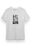 Horror Knifes No Live Matter Beyaz Kısa kol Erkek Tshirt