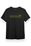 Loki Glorious Purpose Siyah Kısa kol Erkek Tshirt