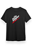 Steins Gate DK Pepper Siyah Kısa kol Erkek Tshirt