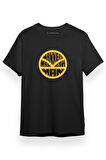 Kingsman Manners Maketh Man Circle Logo Siyah Kısa kol Erkek Tshirt