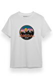 And So The Adventure Begins Beyaz Kısa kol Erkek Tshirt