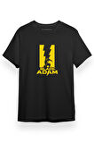 Black Adam Protect Siyah Kısa kol Erkek Tshirt
