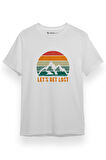 Lets Get Lost Beyaz Kısa kol Erkek Tshirt