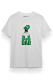 The Simpsons The Walking Dad Beyaz Kısa kol Erkek Tshirt