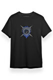 Shadow And Bone Squaller Siyah Kısa kol Erkek Tshirt