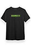 Ghost in the Shell Anime Matrix Style Siyah Kısa kol Erkek Tshirt