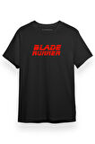 Blade Runner Logo Siyah Kısa kol Erkek Tshirt