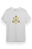 Pirate Of The Carribean East India Trading Logo Beyaz Kısa kol Erkek Tshirt