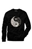 Tshirthane Stranger Things Ying Yang Upside Down Sevgili Kapşonlu