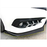 Honda Civic Fc5 2016-2020 Çıkıntılı Ön Flap Piano Black Dizayn B